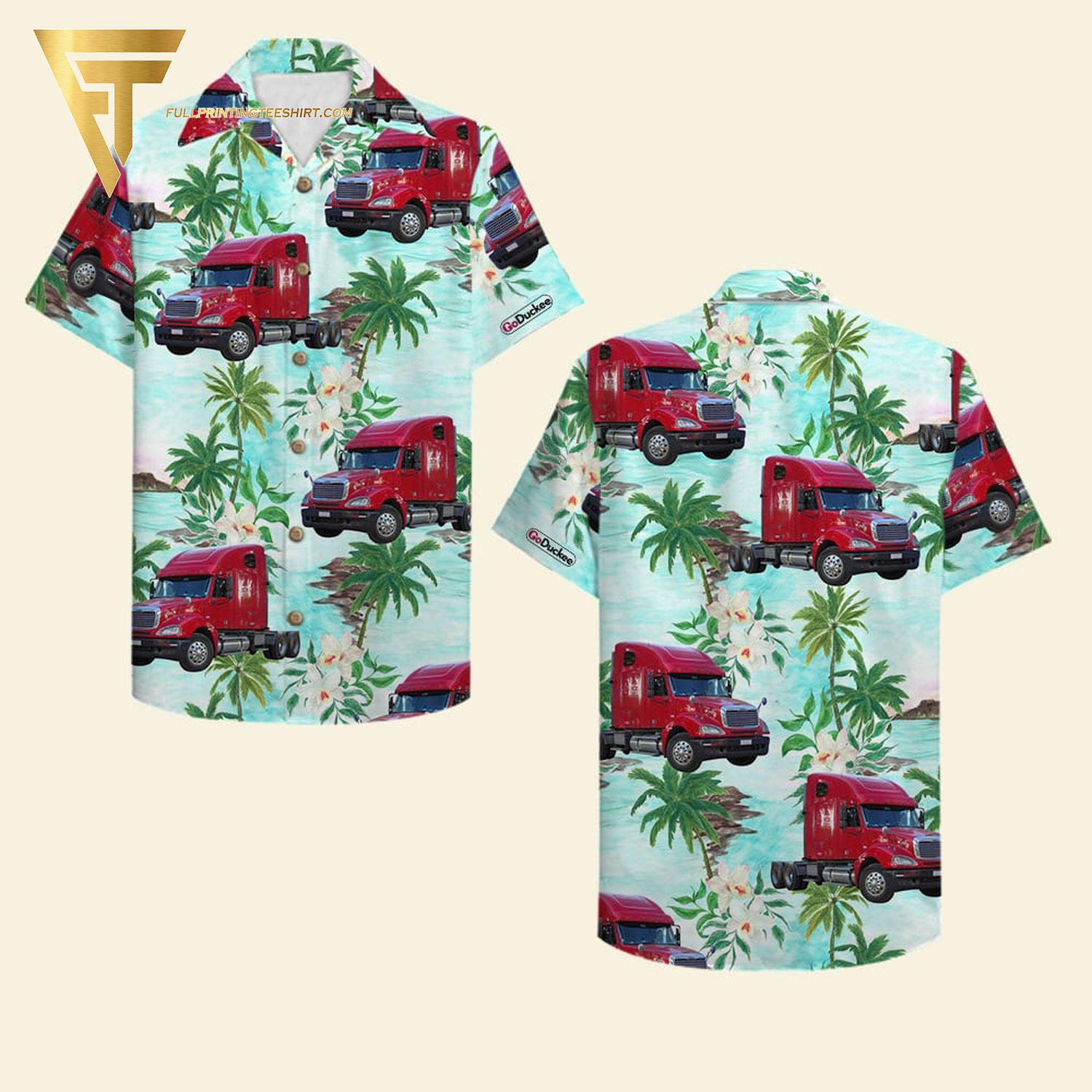 Custom Tropical Jagermeister Full Printing Hawaiian Shirt And Shorts Set