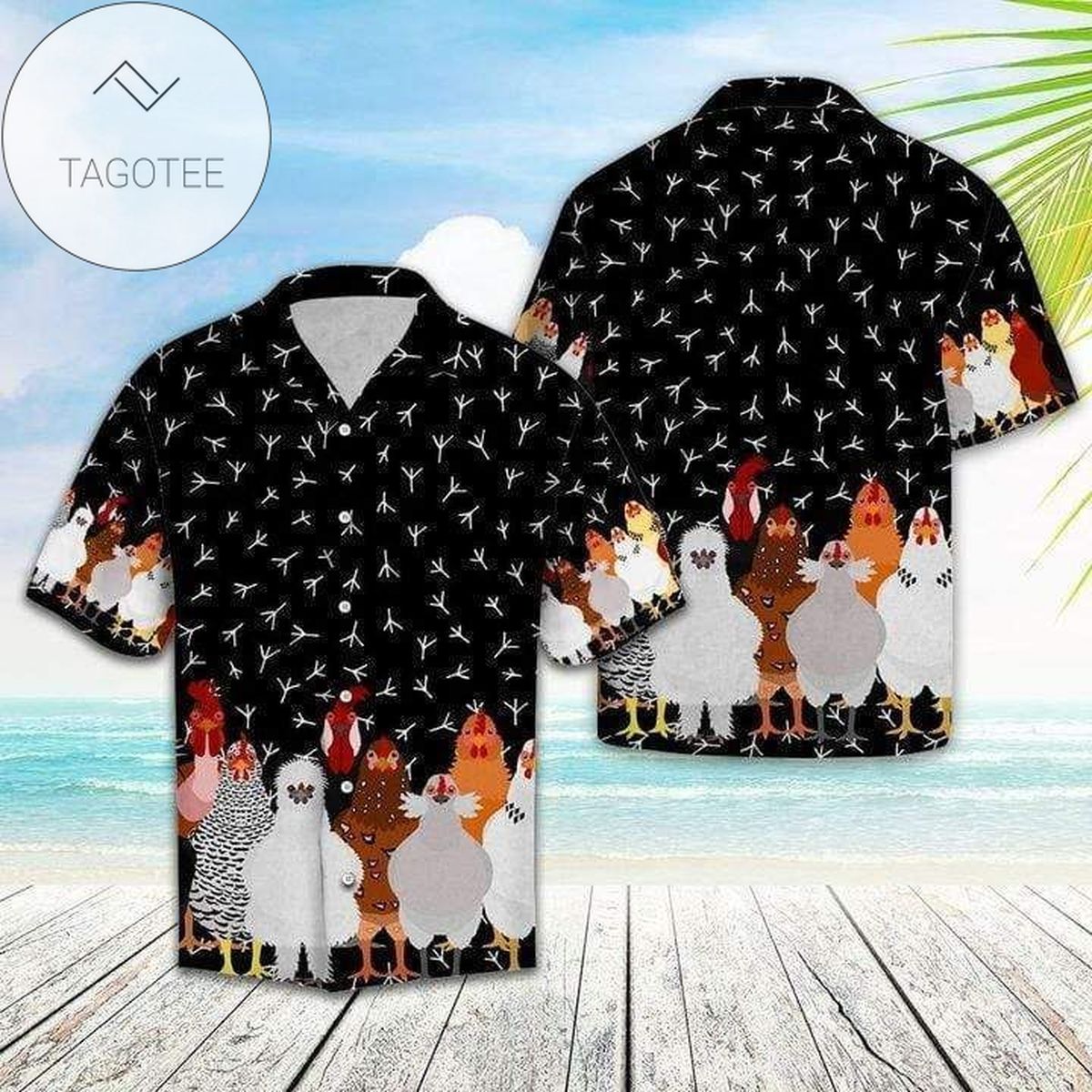 Cute Cats Happy Thanksgiving Colorful Hawaiian Shirt