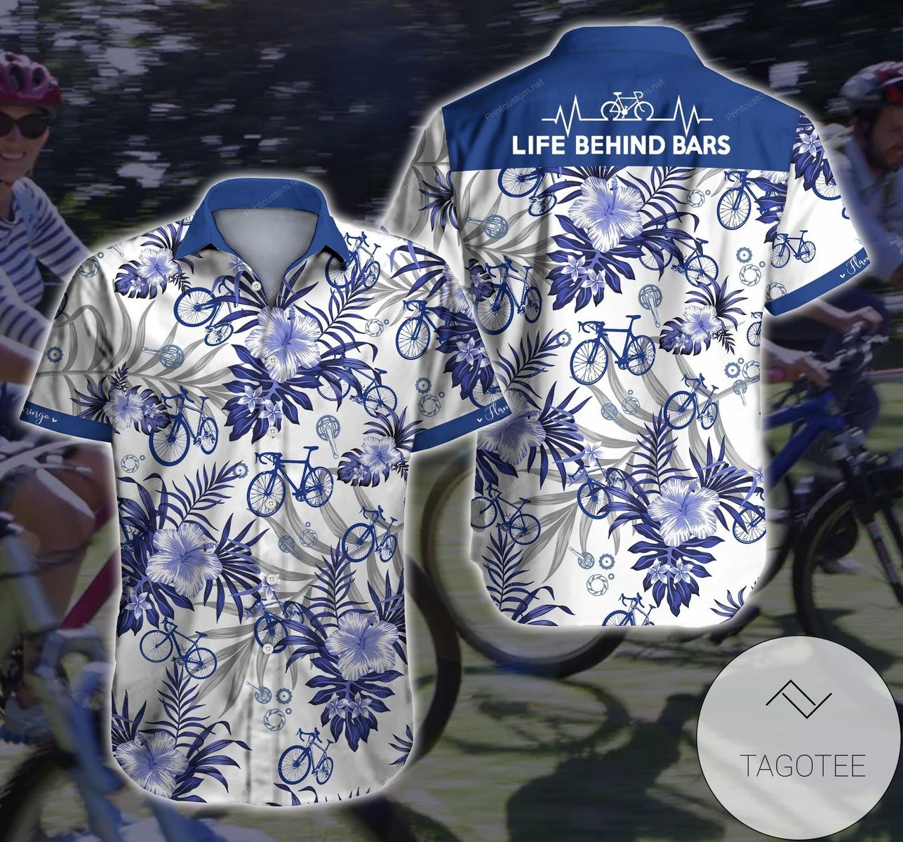 Cycling Aloha Shirt Hawaiian Shirt For Cycling Lovers