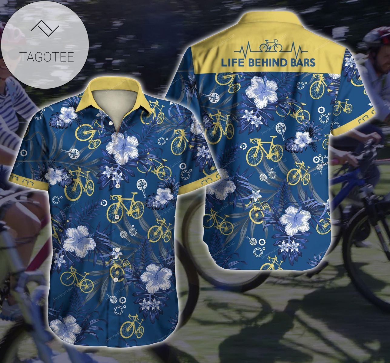 Cycling Bike Aloha Tropical Authentic Hawaiian Shirt 2022s 3d Dh