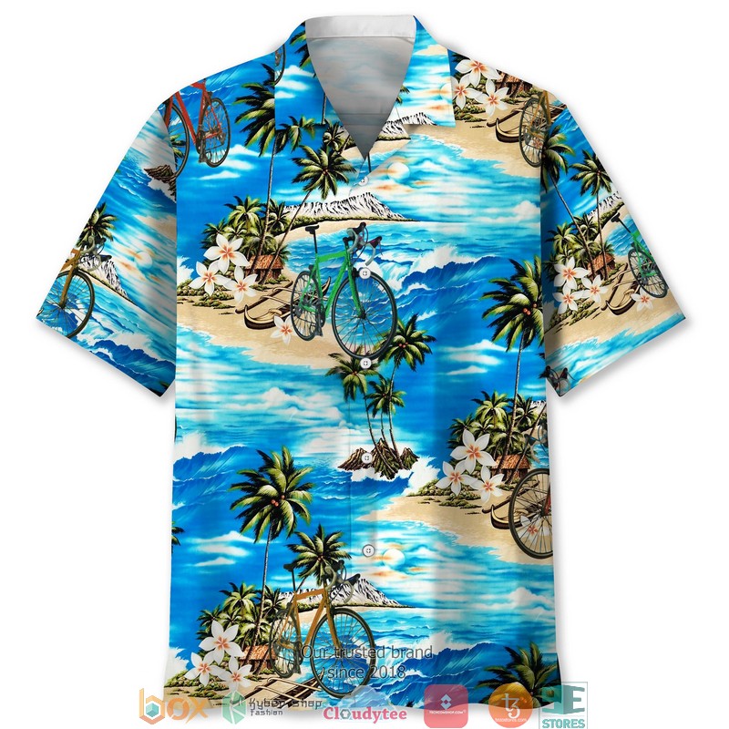 Cycling Color Hawaiian Shirt