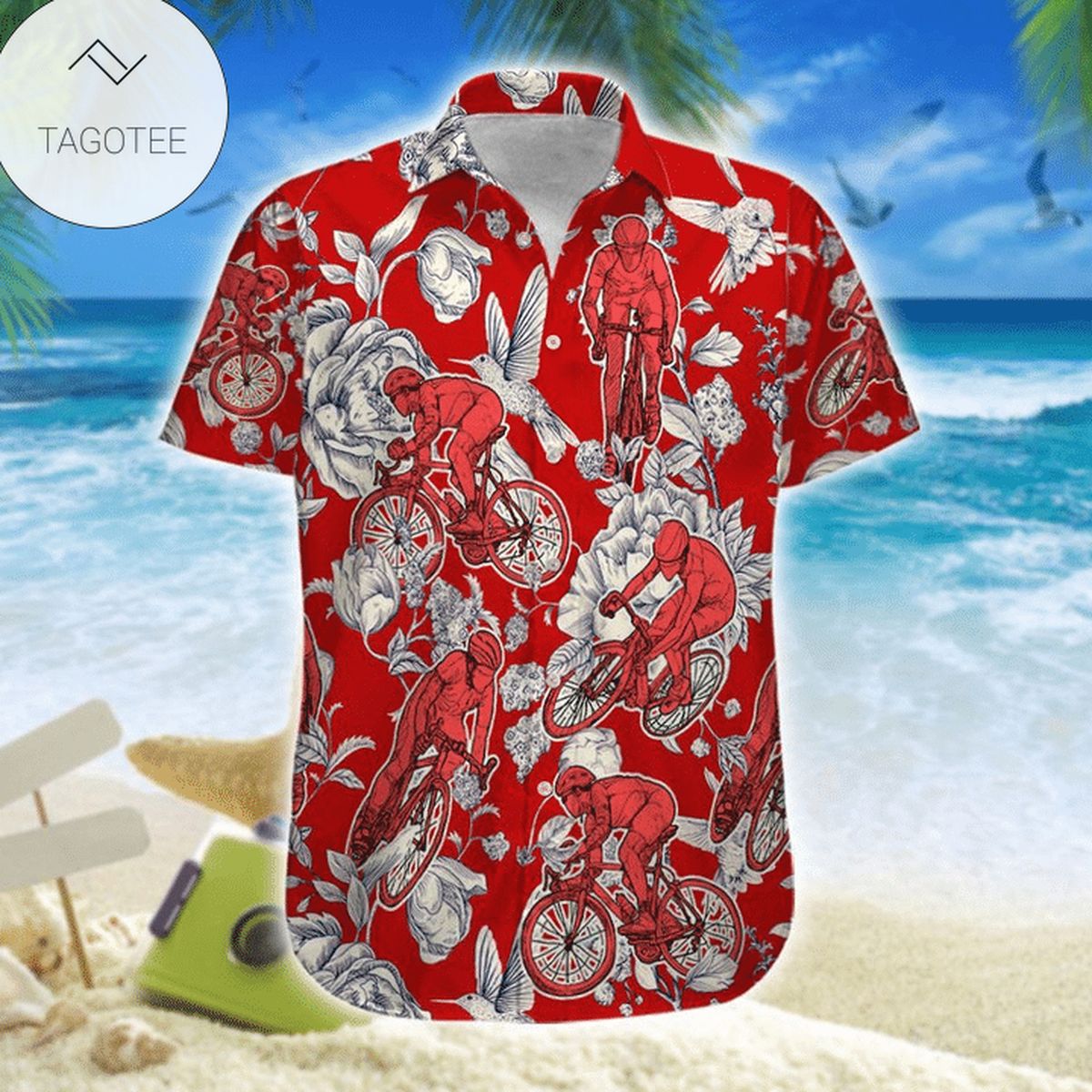 Cycling Boho Pattern Social Distance Enough Let’s Go Cycling For men And Women Graphic Print Short Sleeve Hawaiian Casual Shirt