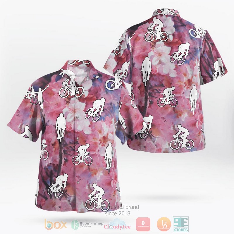 Cycling Color Hawaiian Shirt