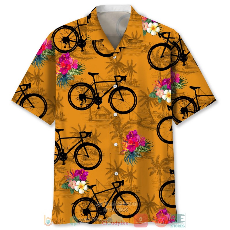 Cycling Nature Hawaiian Shirt