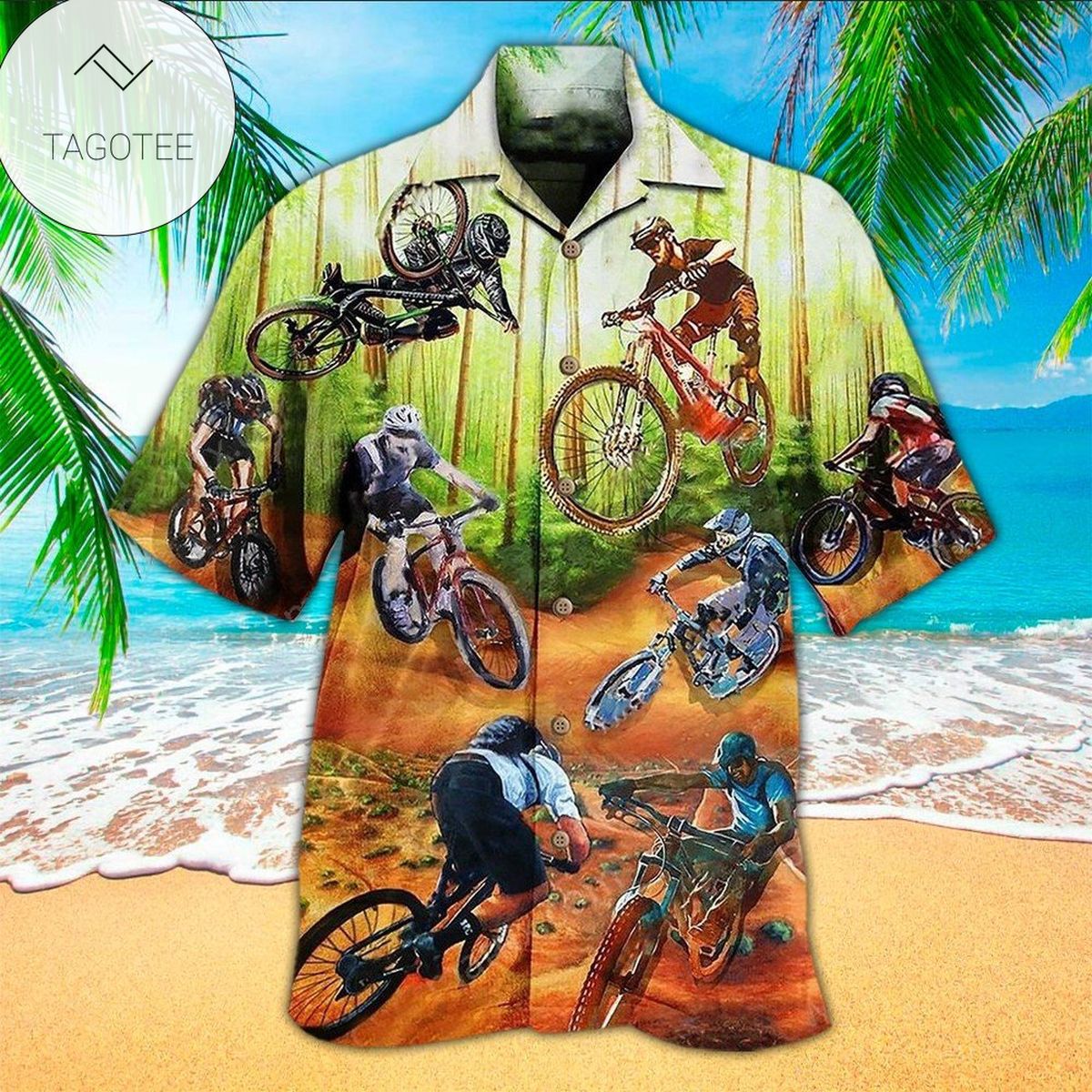 Cycling Tour Hawaiian Shirt