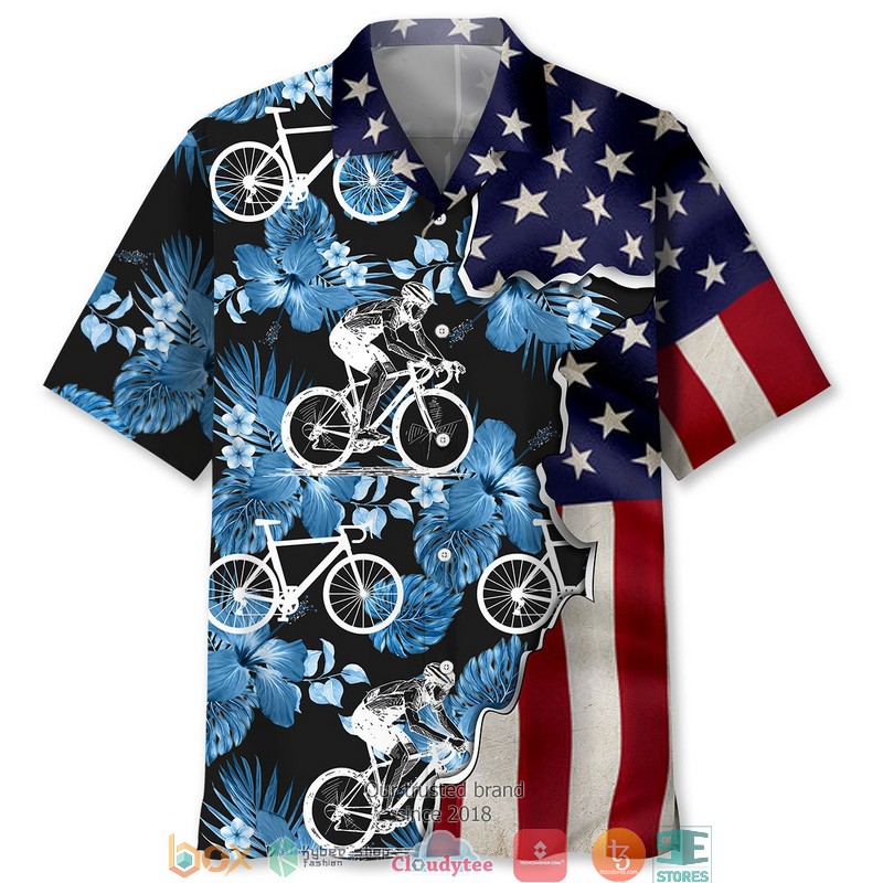 Cycling Nature Tropical Hawaiian Shirt