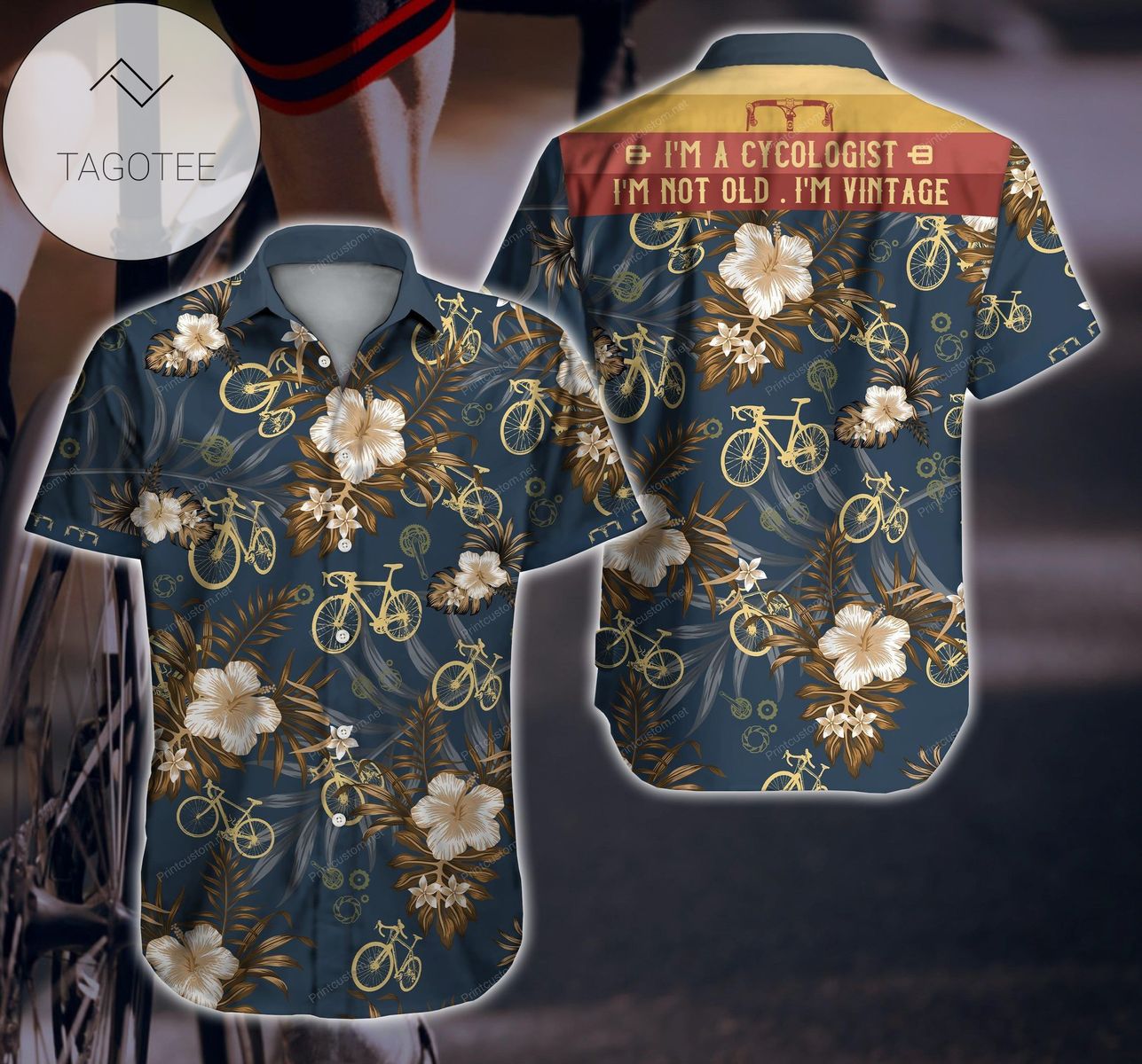 Cyclist Bike Race Hawaiian Shirt