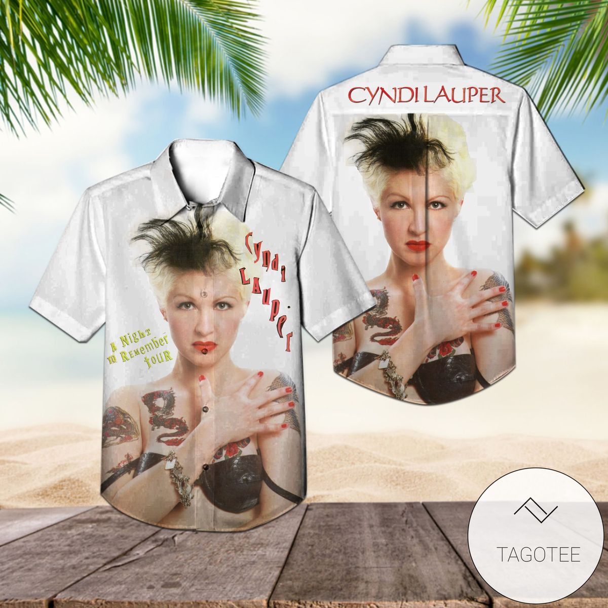 Cyndi Lauper A Night To Remember Tour Style 2 Hawaiian Shirt