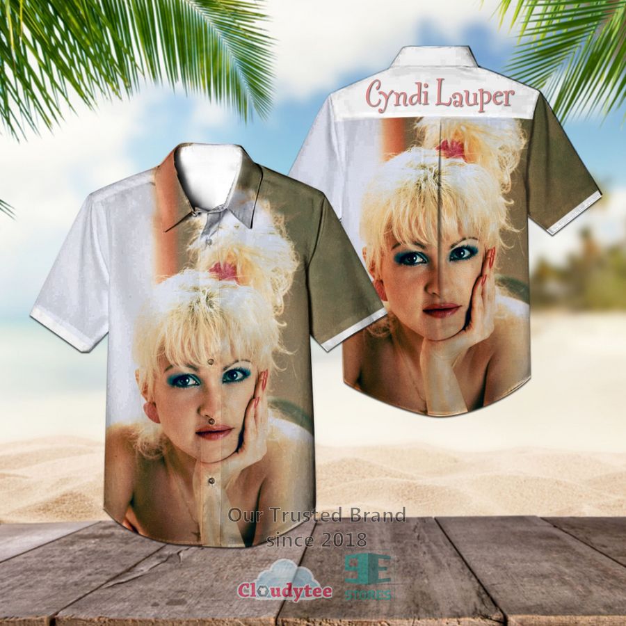 Cyndi Lauper Wow Album Hawaiian Shirt