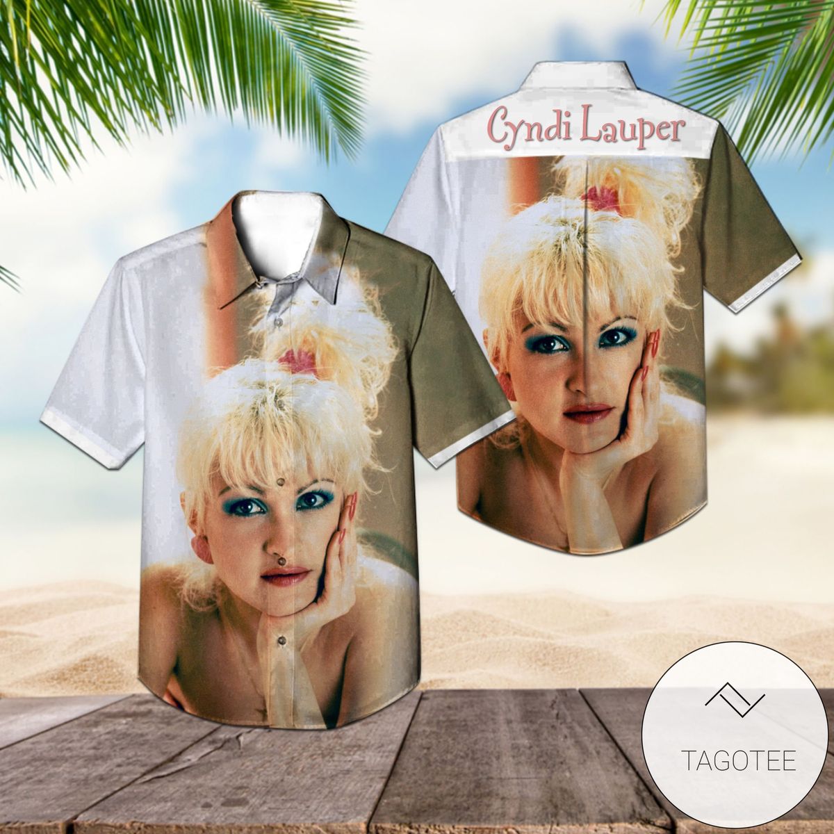 Cyndi Lauper A Night To Remember Tour Hawaiian Shirt