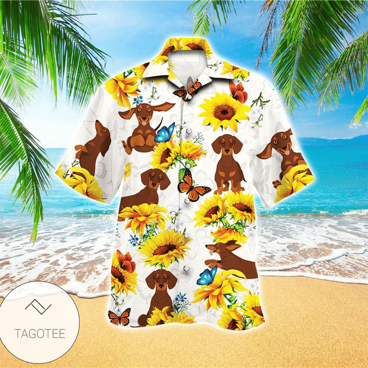 Dachshund Dog Lovers Night Hawaiian Shirt