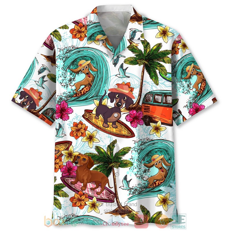 Dachshund Color Hawaiian Shirt