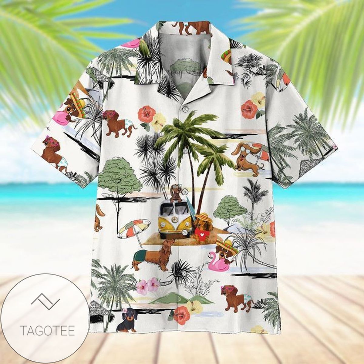 Dachshund Hawaiian Shirt