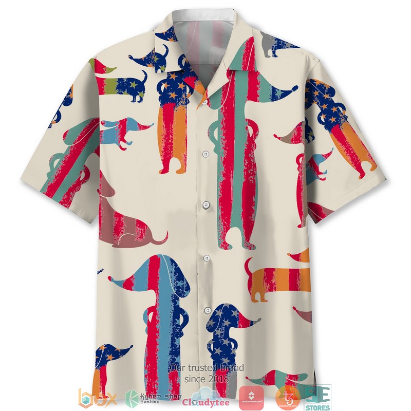 Daddysaurus red Hawaiian Shirt