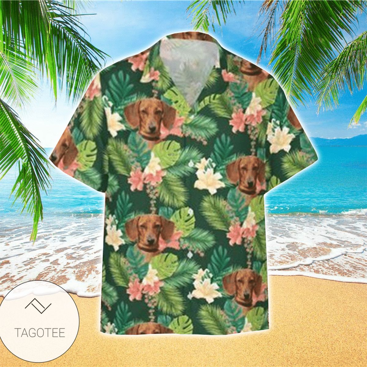 Dachshund Wanna Pet My Dog Summer Hawaiian Beach Shorts