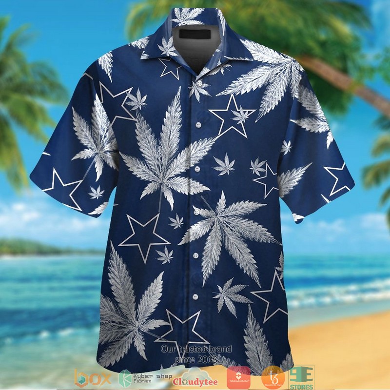 Dallas Cowboys backbone hibiscus Hawaiian Shirt, short