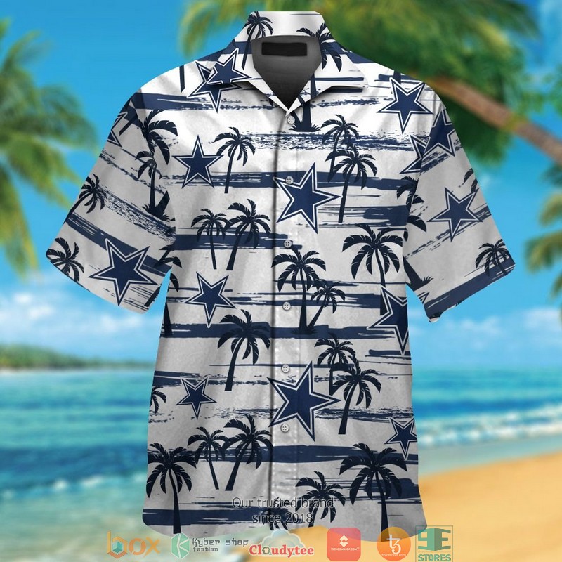 Dallas Cowboys coconut island navy Hawaiian Shirt, short