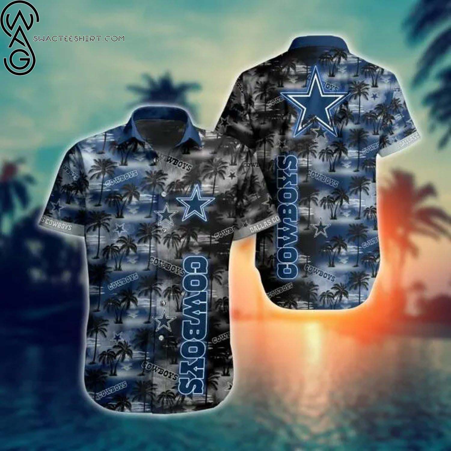 Dallas Cowboys Coconut And Floral Summer Aloha Hawaiian Shirt