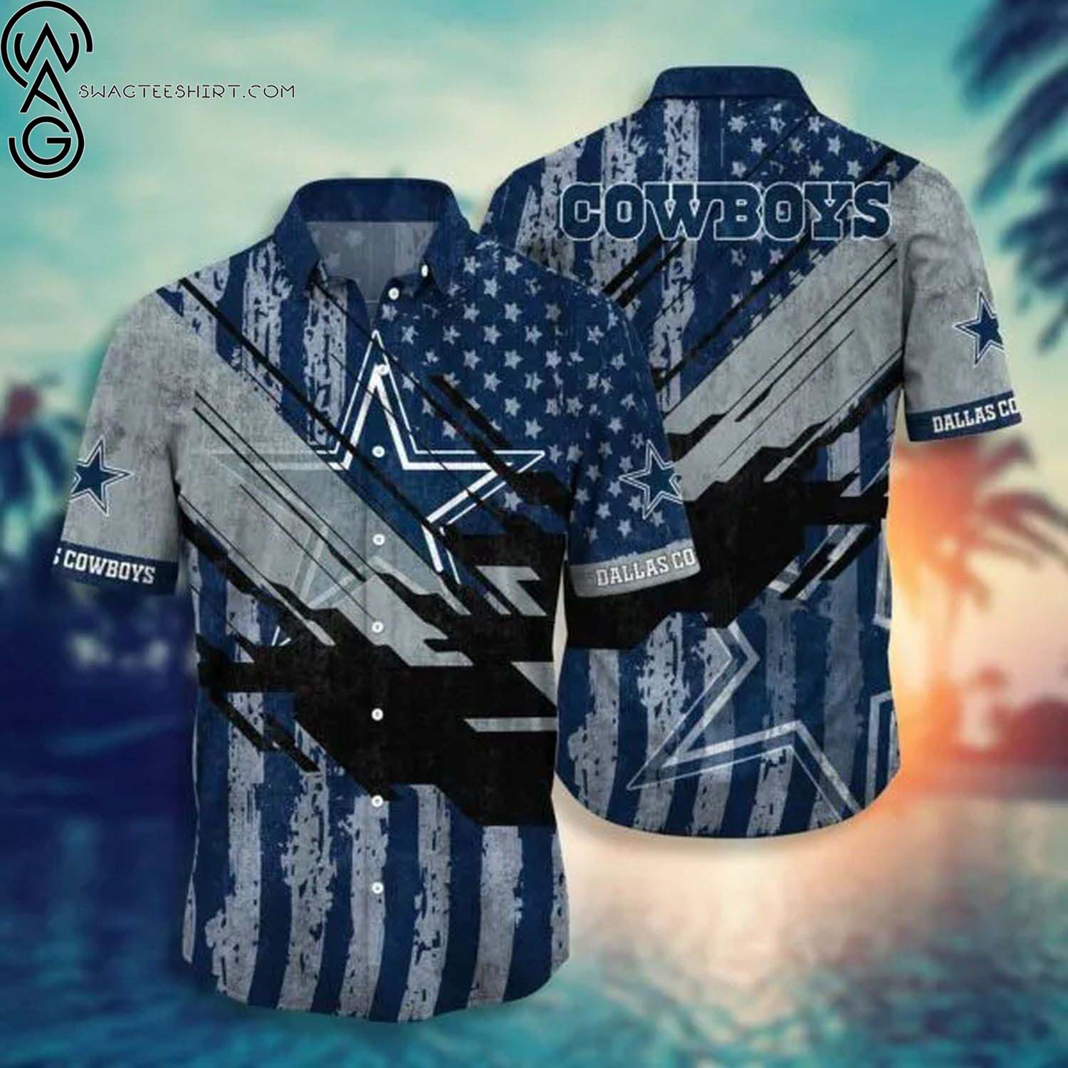 Dallas Cowboys Coconut Tropical Summer Aloha Hawaiian Shirt