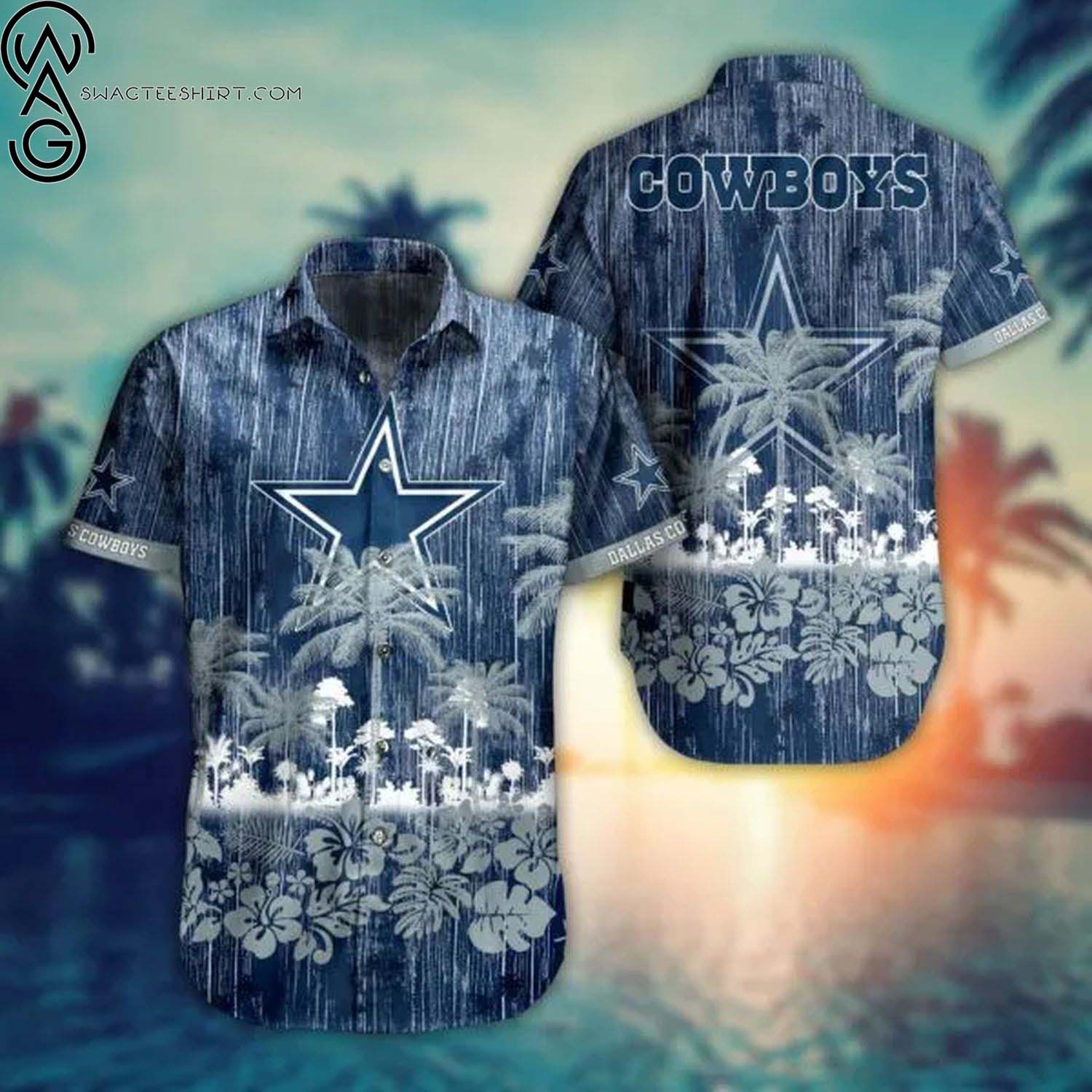 Dallas Cowboys Floral Summer Vibes Hawaiian Shirt