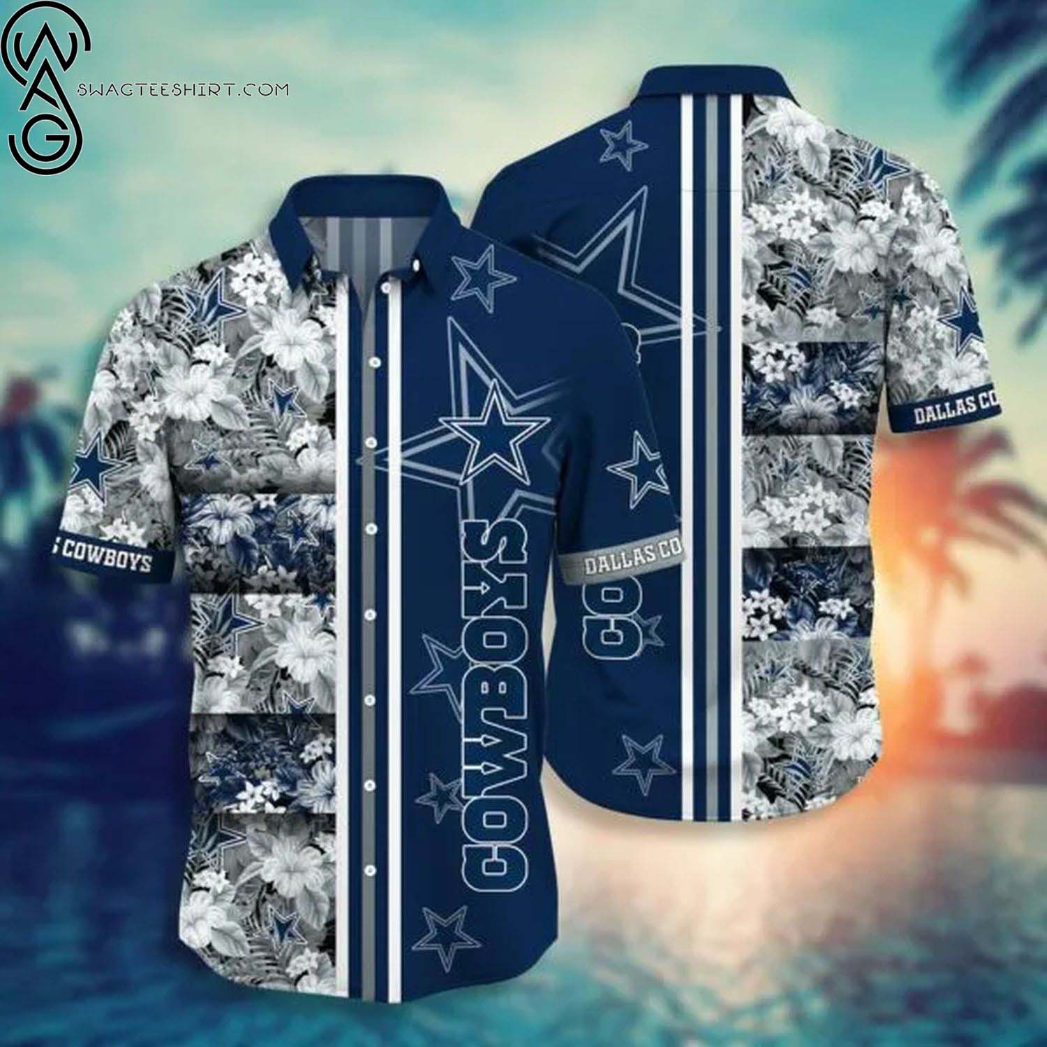 Dallas Cowboys Floral Summer Vibes Hawaiian Shirt