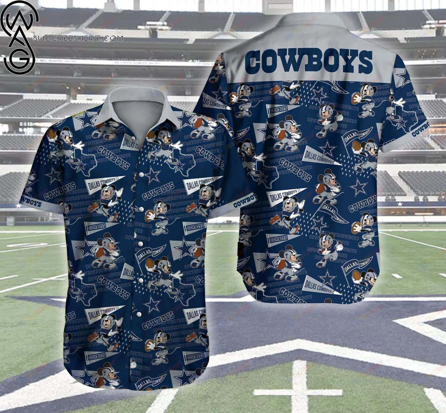 Dallas Cowboys King Kong Godzilla Summer Aloha Hawaiian Shirt