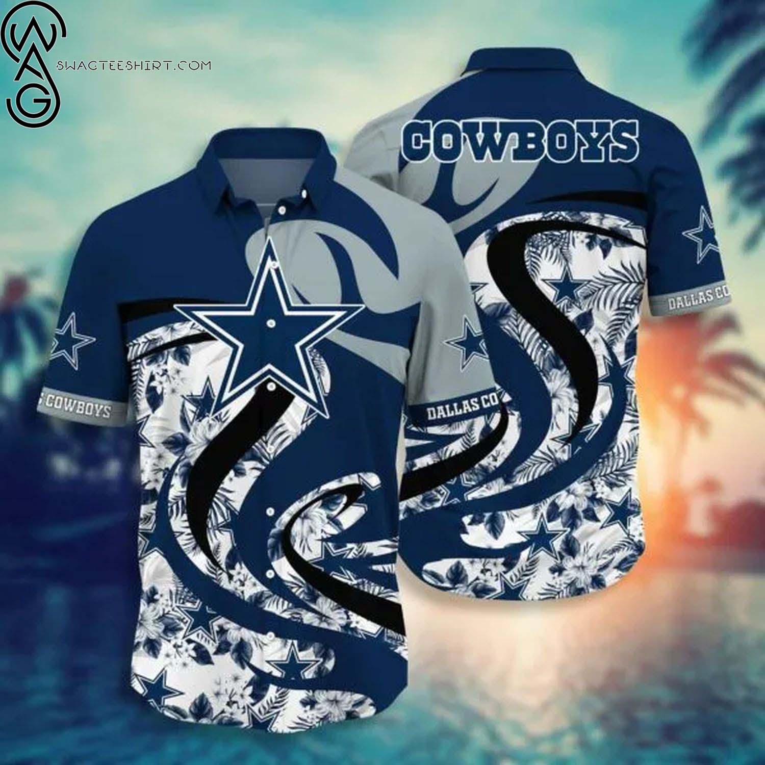 Dallas Cowboys Skull Death Summer Aloha Hawaiian Shirt