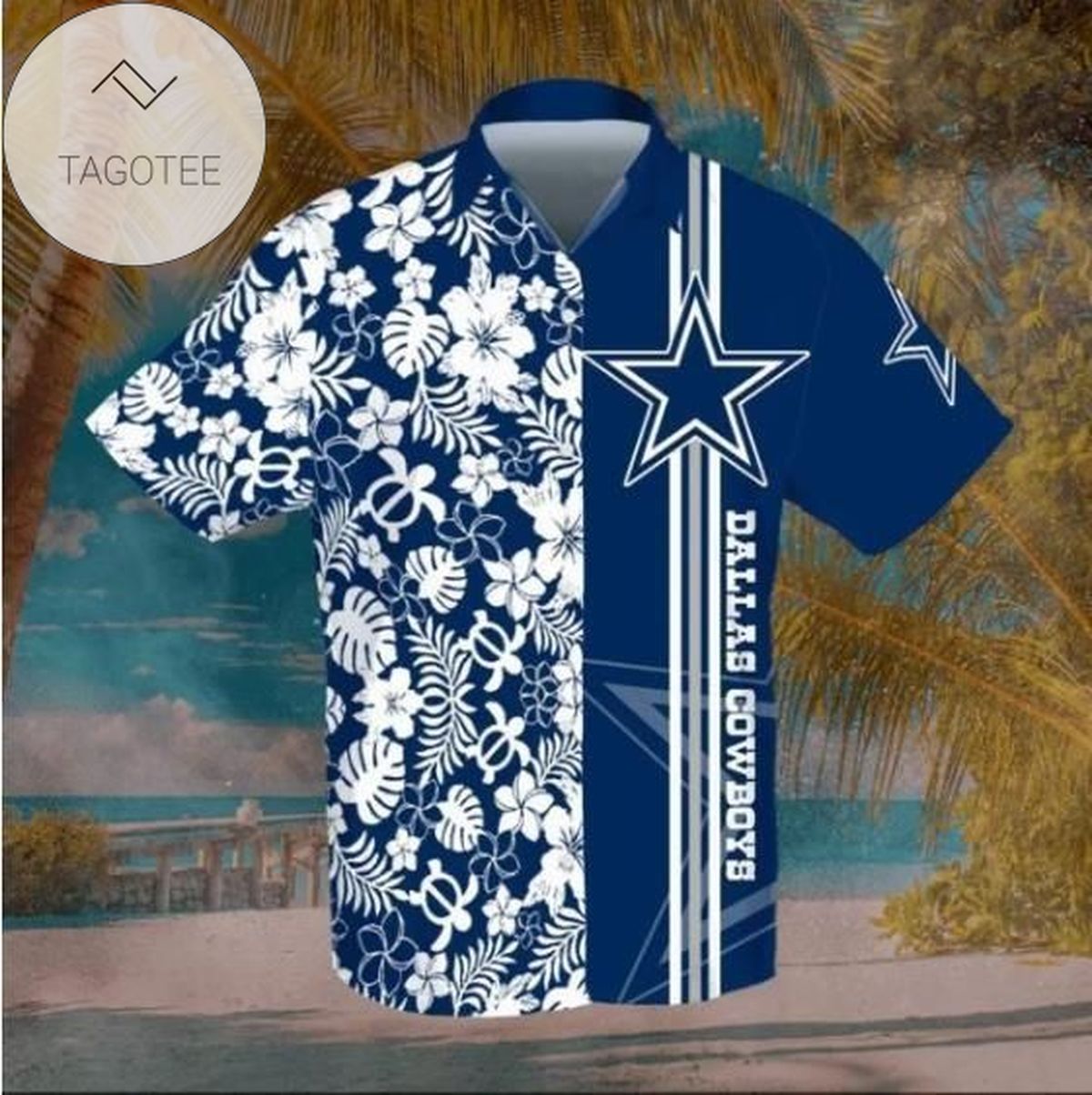 Dallas Cowboys Hibiscus Authentic Hawaiian Shirt 2022