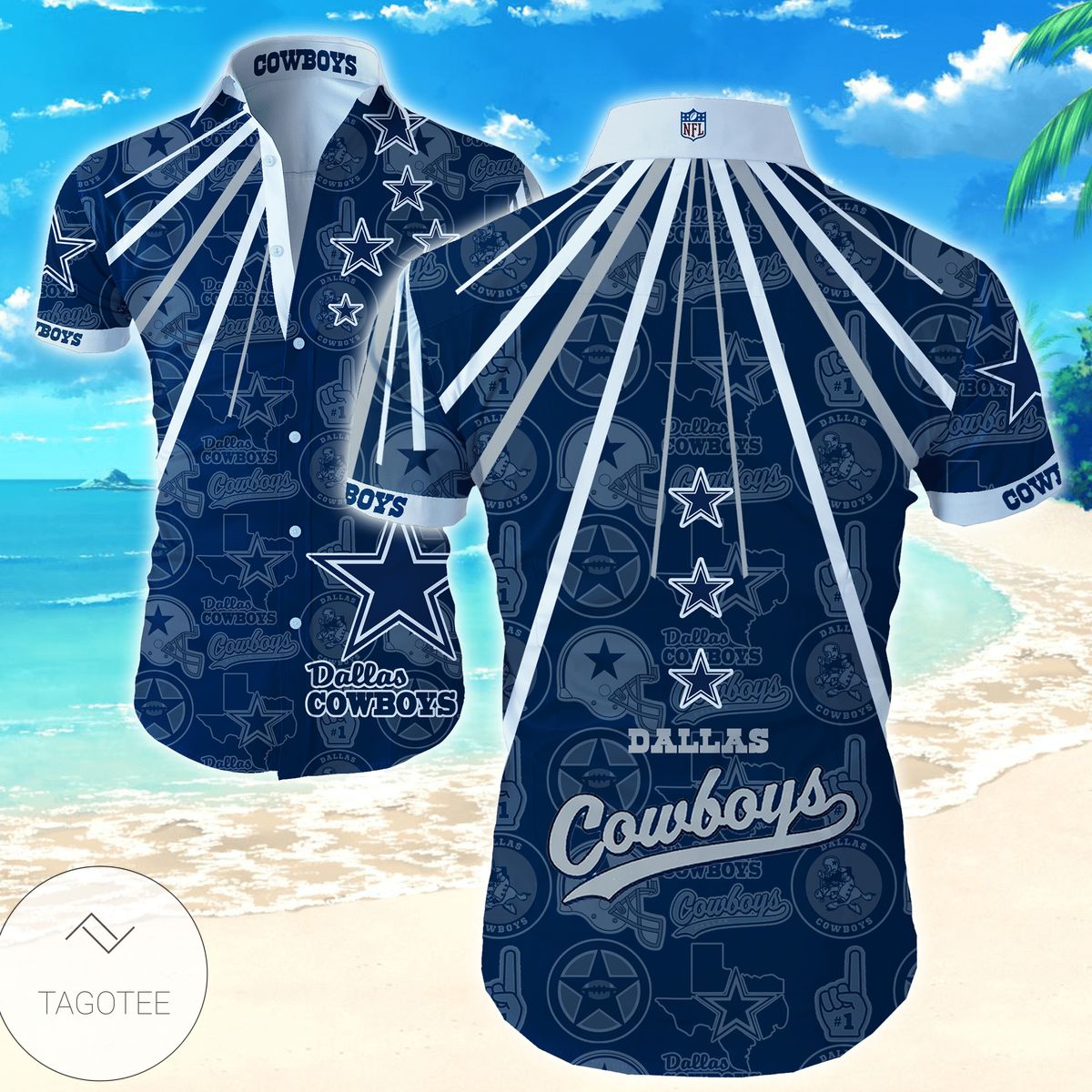 Dallas Cowboys Nfl Funny Hawaiian Shirts For Men Aloha Shirts