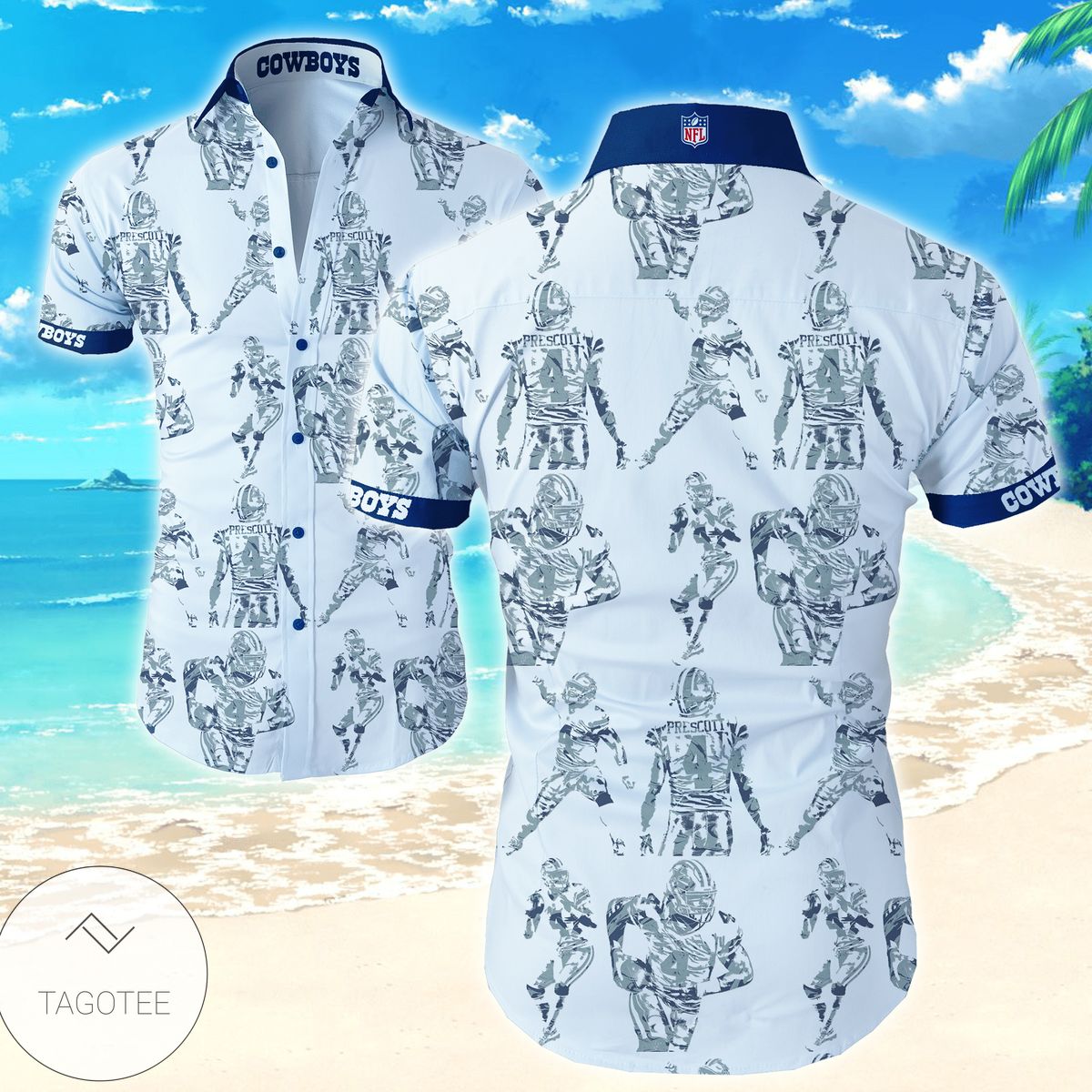 Dallas Cowboys Nfl Hawaiian Shirt Aloha Tee