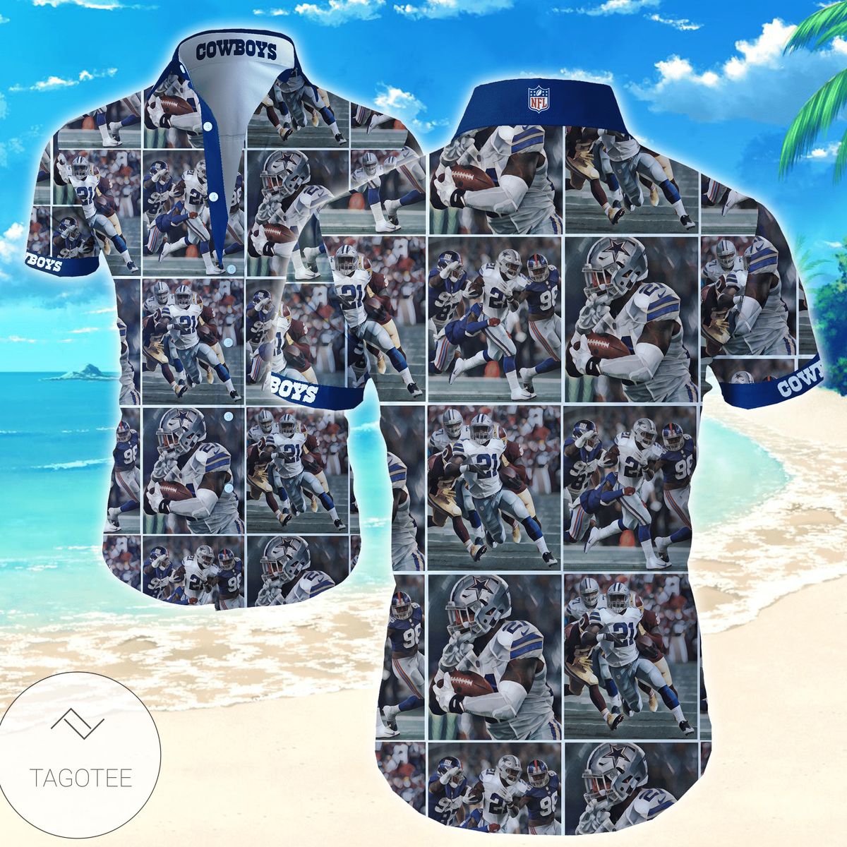 Dallas Cowboys Nfl Hawaiian Shirt Aloha Shirt Floral Button Up Shirt