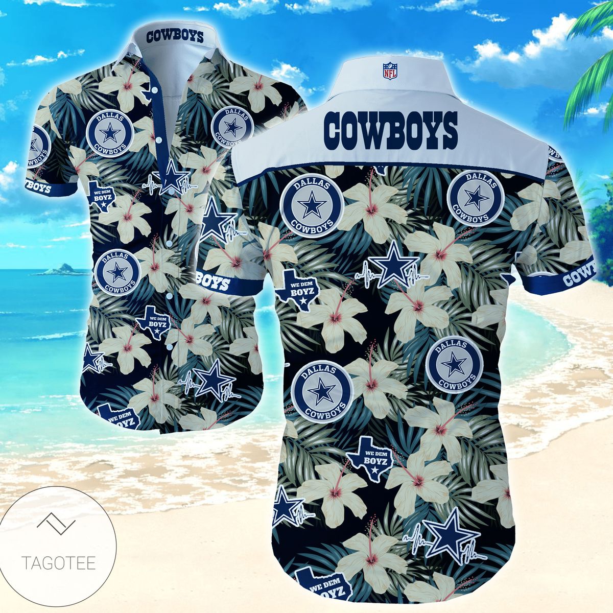 Dallas Cowboys Nfl Hawaiian Shirtss For Men Aloha Shirts