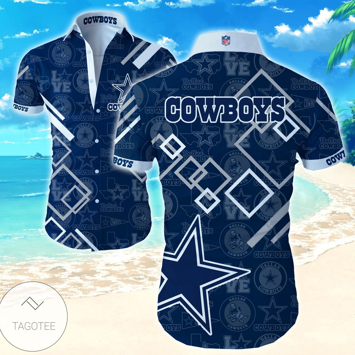 Dallas Cowboys Nfl Hawaiian Shirts Funny Aloha Shirts