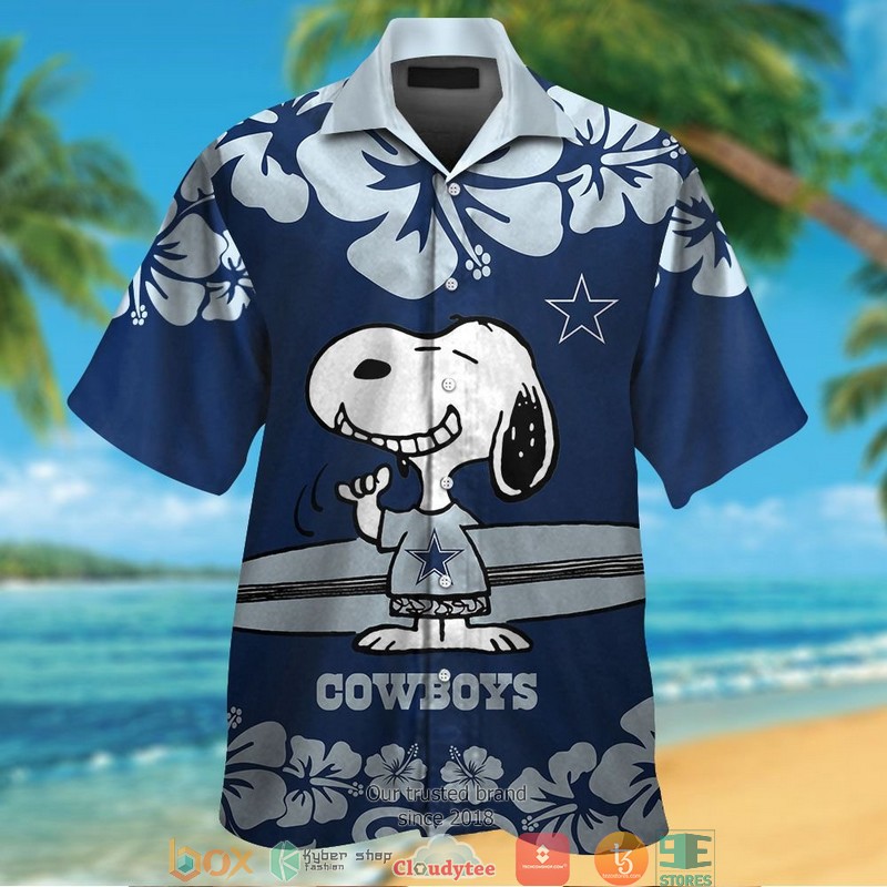 Dallas Cowboys Snoopy and Charlie Brown Autumn Hawaiian Shirt, short