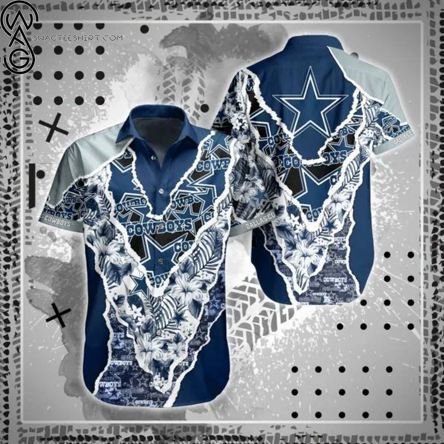 Dallas Cowboys Surfing Summer Aloha Hawaiian Shirt