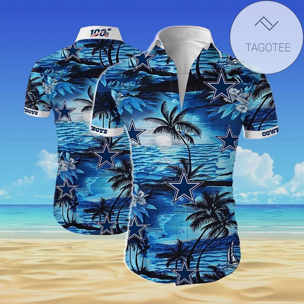 Dallas Cowboys Tropical Flower Authentic Hawaiian Shirt 2022