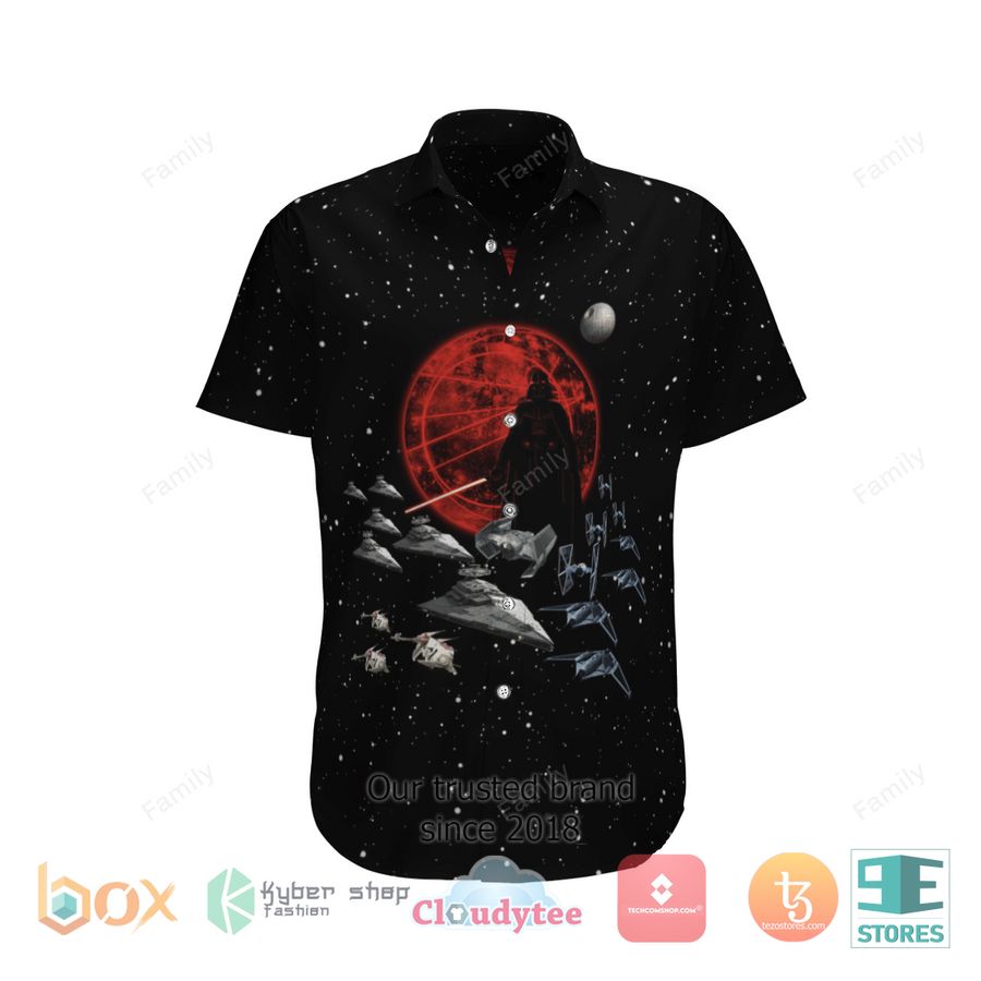 Dark Vader Galaxy Hawaiian Shirt