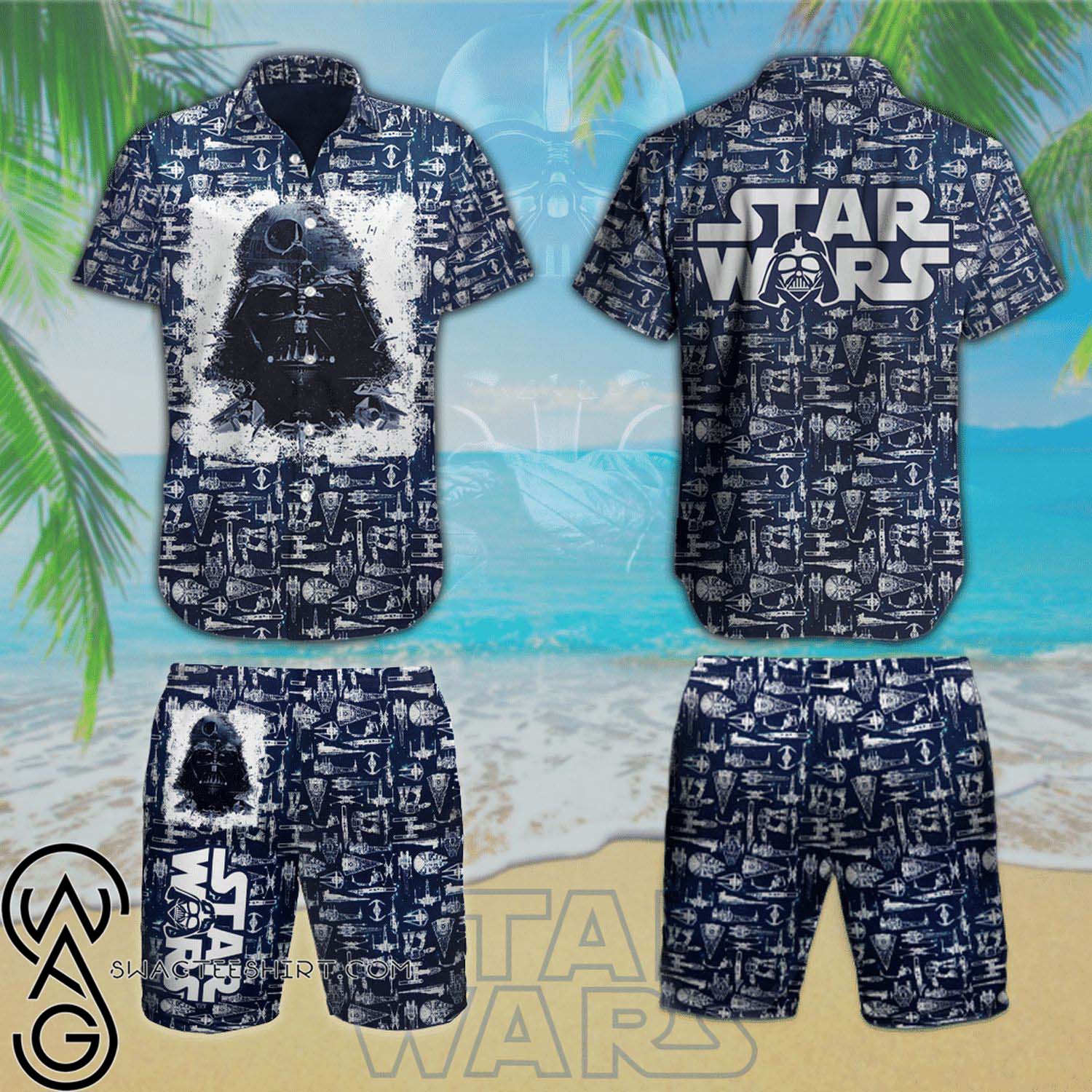 Darth Vader I Find Your Lack Of Beer Disturbing Star Wars Hawaiian Shirts And Beach Shorts