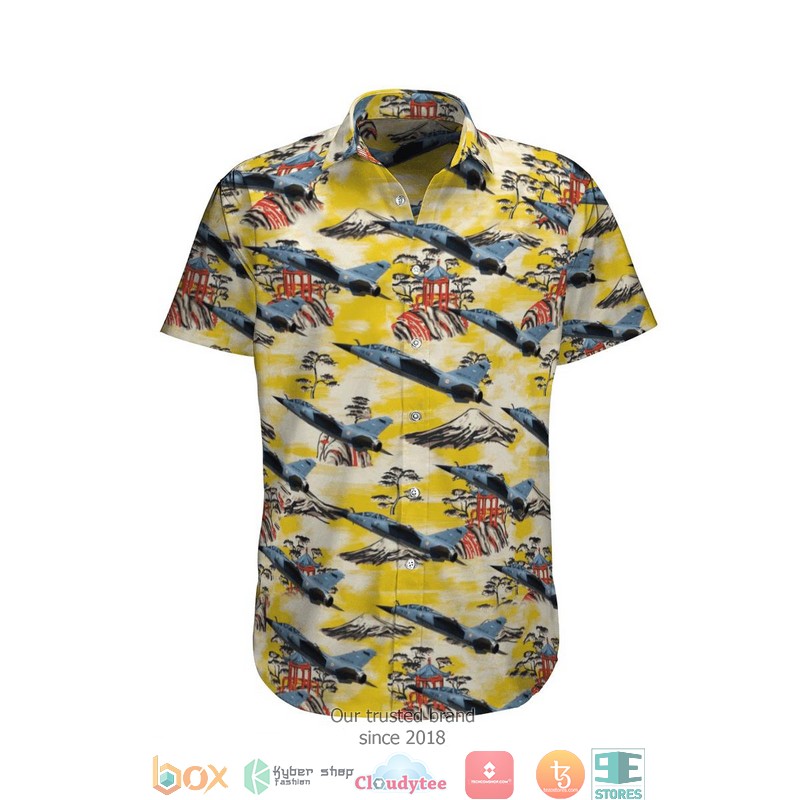 Dassault Mirage F1 French Air Force Short Sleeve Hawaiian Shirt