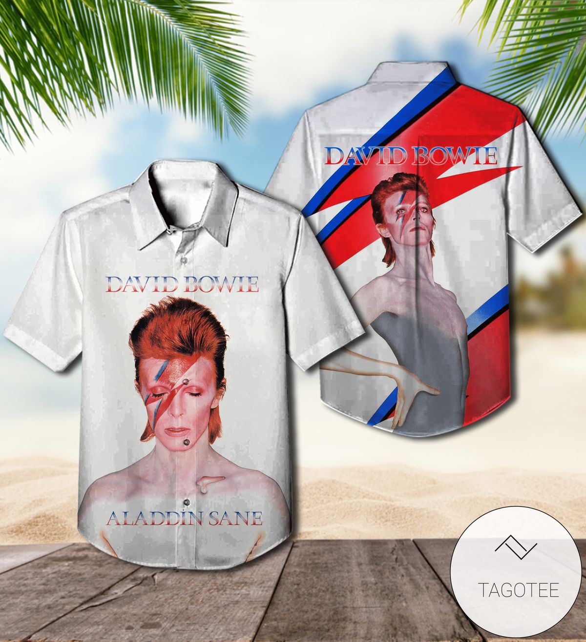 David Bowie Let’s Dance Album Cover Hawaiian Shirt