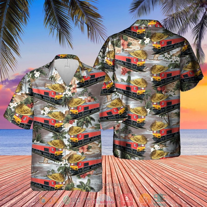 DB Schenker Class 67 Locomotive Train Hawaiian Shirt