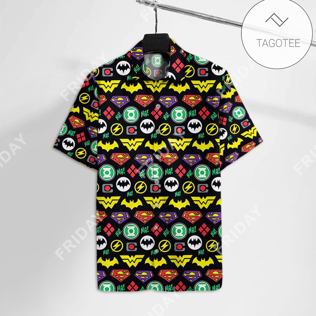 Dc Justice League Hawaiian Shirt Jl Logo Hawaii Tshirt