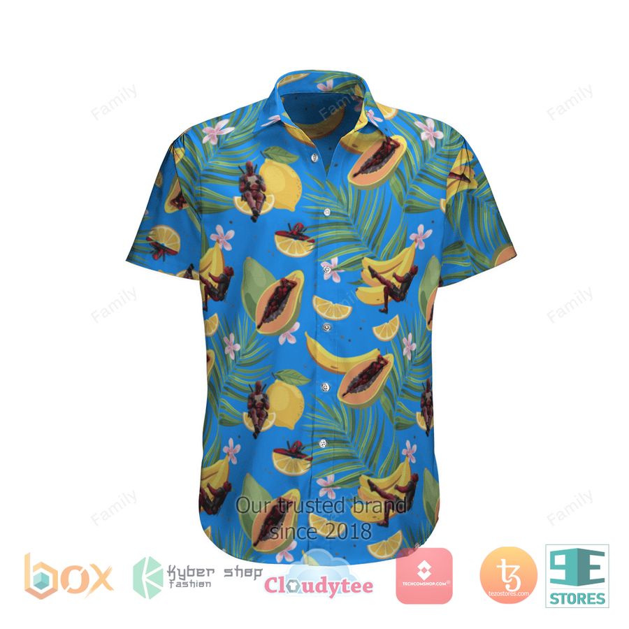 Deadhead Fashion Tropical leaf Hawaiian Shirt