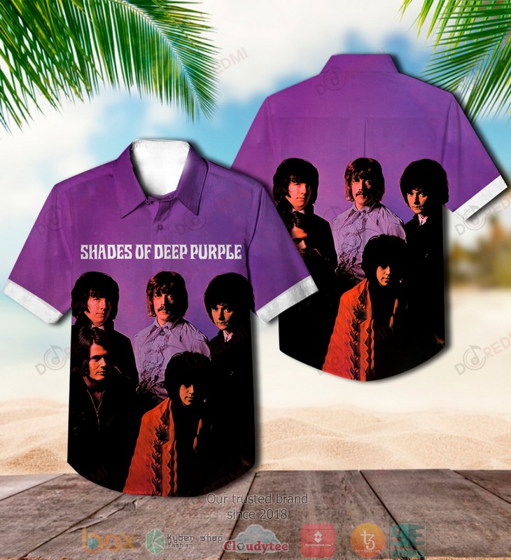 Deep Purple Band Perfect Strangers Live Hawaiian Shirt