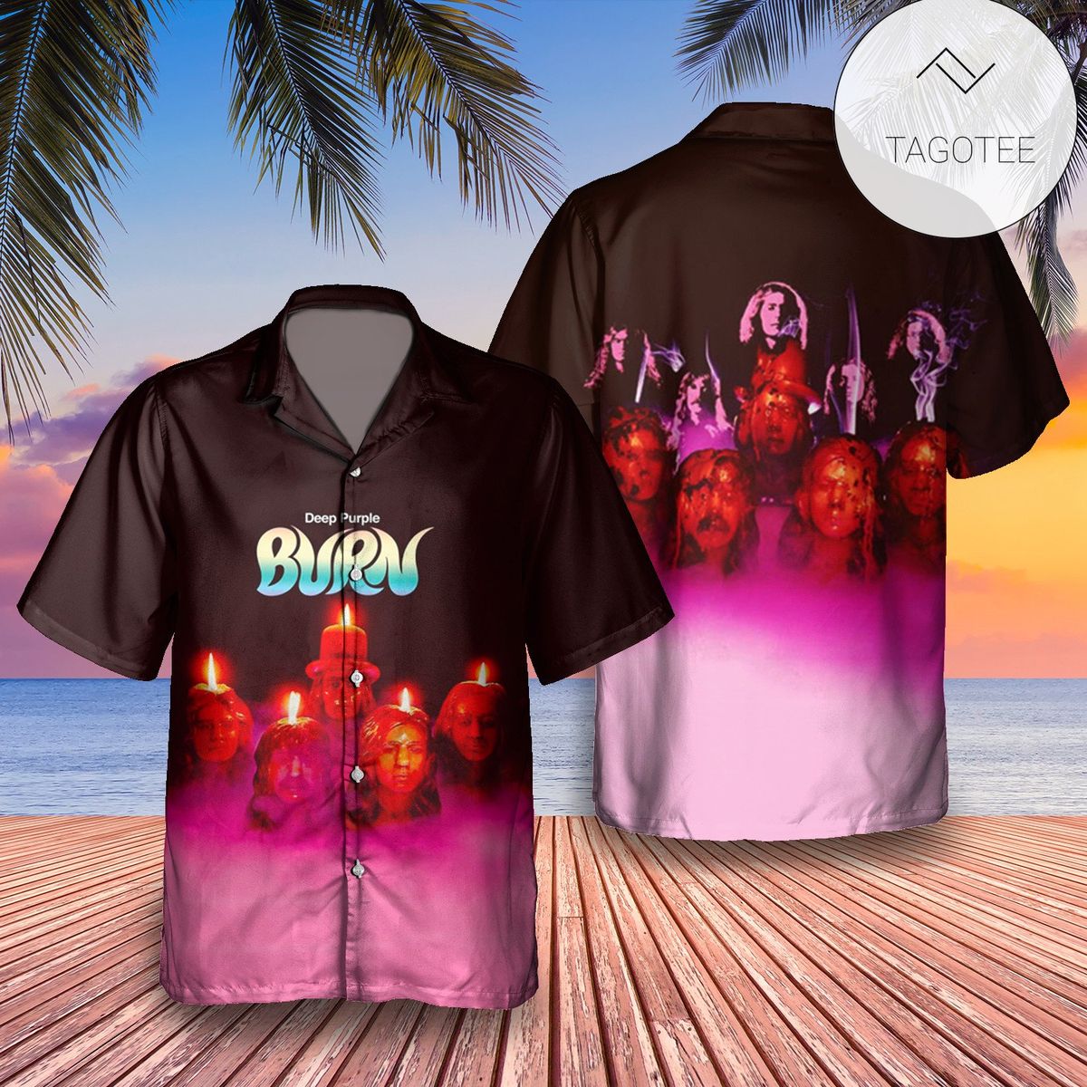 Deep Purple Come Taste The Band Album Cover Hawaiian Shirt