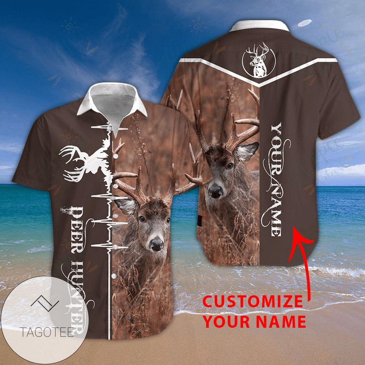 Deer Hunter 3 For men And Women Graphic Print Short Sleeve Hawaiian Casual Shirt