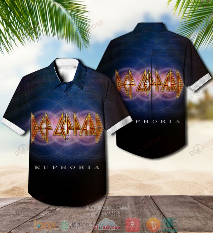 Def Leppard Def Leppard Short Sleeve Hawaiian Shirt