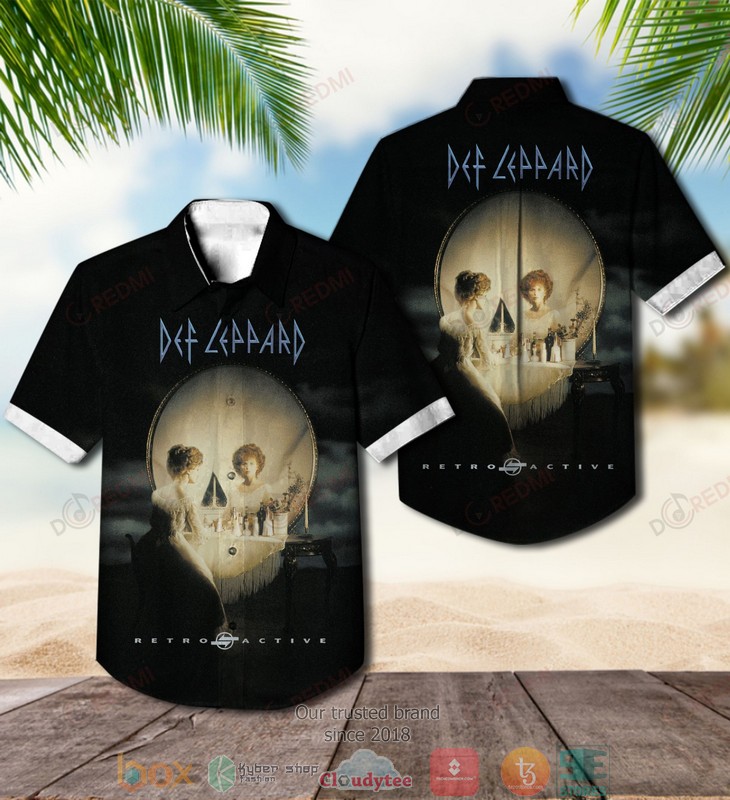 Def Leppard Pyromania Short Sleeve Hawaiian Shirt