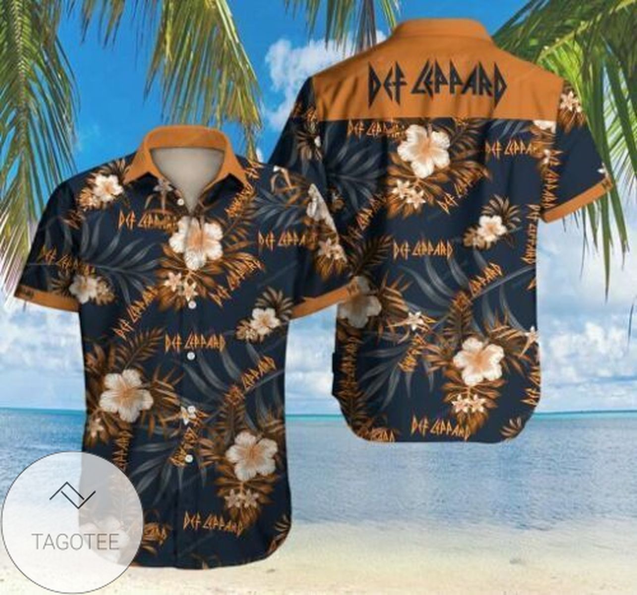 Def Leppard Pyromania Album Cover Hawaiian Shirt