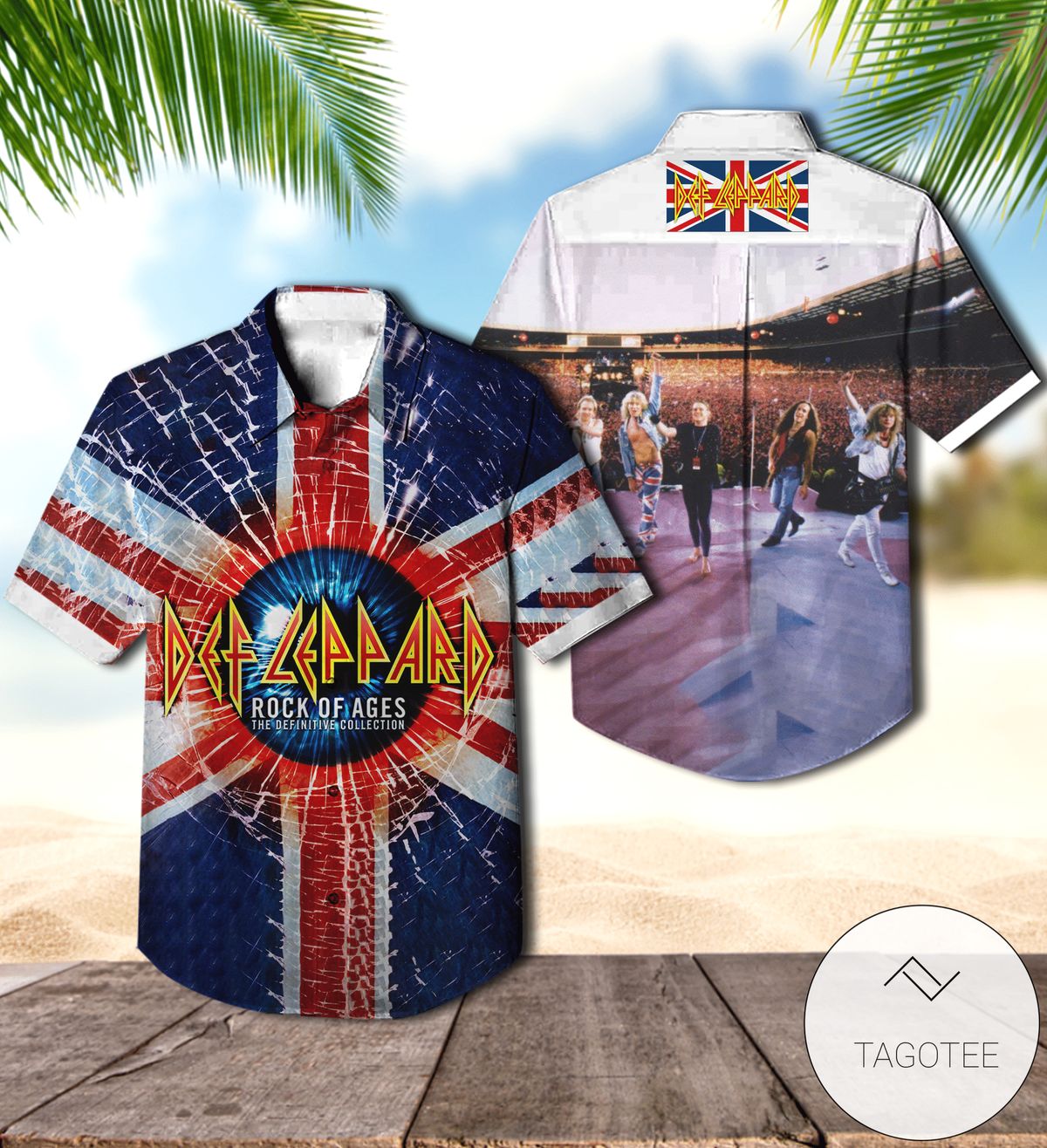 Def Leppard Slang Deluxe Edition Hawaiian Shirt